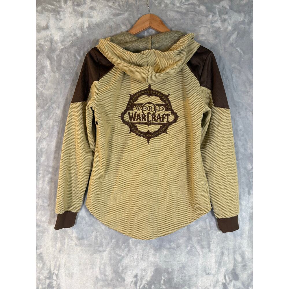 Vintage Gamer World of Warcraft Blizzard Embroidered Full‎ Zip Hoodie Jacket M